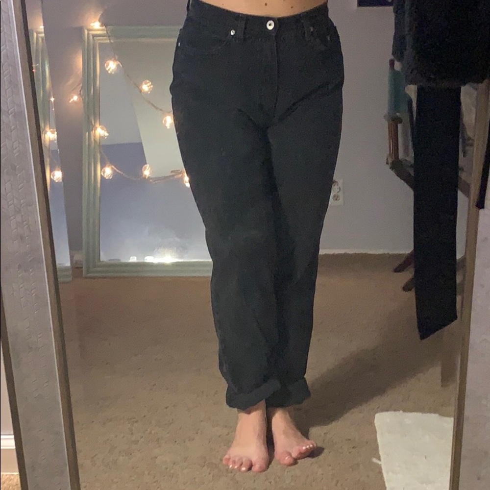High-waisted Jeans